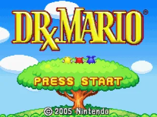 Dr. Mario title screen.