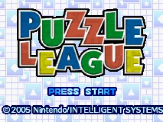Puzzle League title screen.