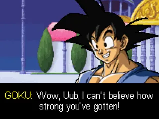 Goku in the intro