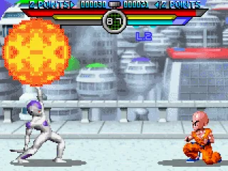 Frieza using Death Ball to Krillin