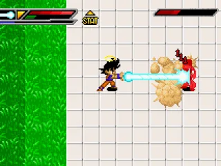 Goku and Pikon at the tournament