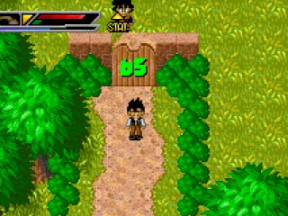 The number at the door indicates the level needed to break it and the colour indicates the character.