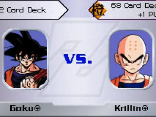 A game between Goku and Krillin
