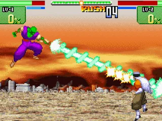 Picolo using his Super Beam to defeat Dr. Gero.