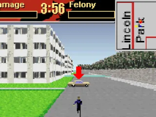 Running to your car.