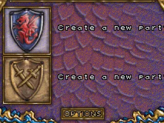 Party Creation screen (alignment)