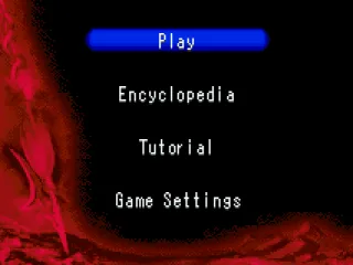 Main menu