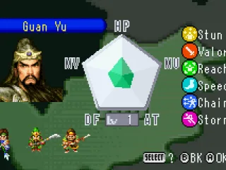 Selecting a character