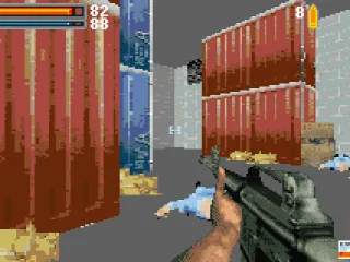 Mopping up with an assault rifle