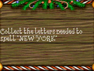 On level 3, I need to collect the letters to spell New York.