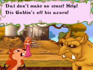 Off his rocker... er acorn.