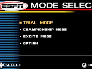 The main menu lets you pick how you want to play