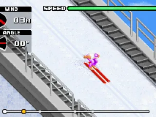 The Ski Jump... get your speed up before the jump