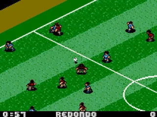 Midfielders in action