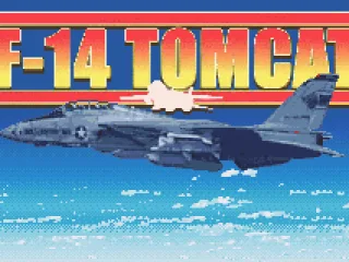 ...so that it comes back to the center of the screen BY MAGIC (videogame intro magic, that is). Also, unlike Turn and Burn, the title screen shows both the game's logo and the titular airplane (which