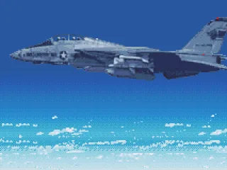 The game's intro, EXACTLY the same as Turn and Burn's. Only that this one has a rockin' awesome soundtrack (made by the guys at Shin'en, no less), unlike Turn and Burn's more serious music