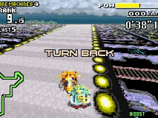 If you turn back, your position will decrease in a question of seconds! You could be damaged too.