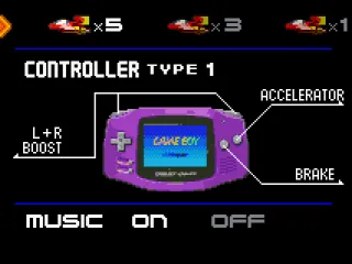 Options screen. Modify the control, number of spare machines and activate the music or not.
