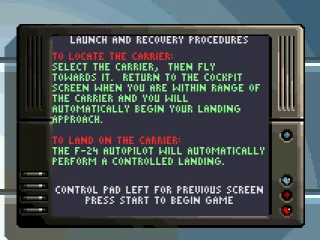 Launch and recovery procedures.