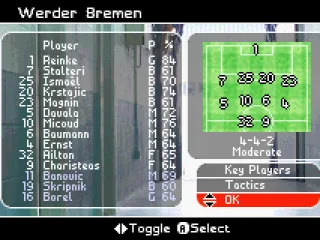 Tactics, formation, squad