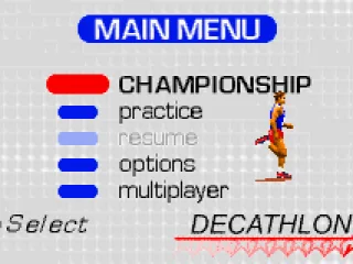 Main menu
