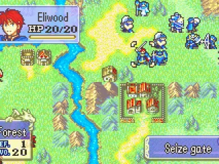 The beginning of a complex later-game battle