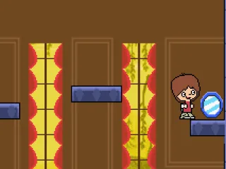 Playing Mac, who currently needs to collect lost objects, including this mirror.