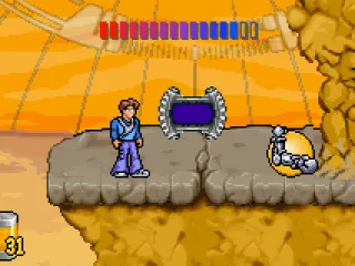 This is a save point and on the right there is an ability upgrade