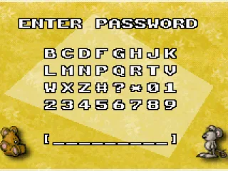 Enter Password to continue your game