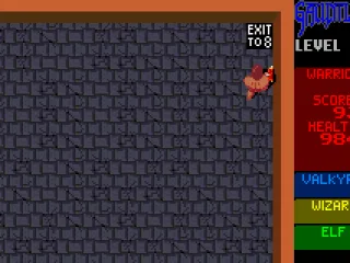 Gauntlet: this exit takes you level 8 rather than level 2.
