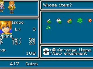Should I use that Herb? Select your Items on this screen..