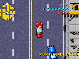 You have to drive back to your hideout in order to save the game.