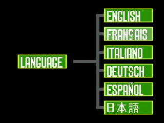 Language selection