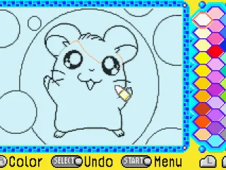 Playing with a color-mat.