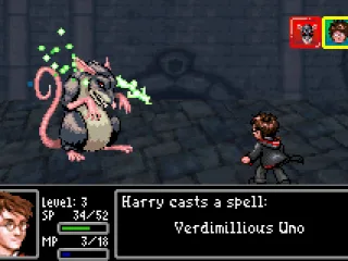 Battle against a giant rat