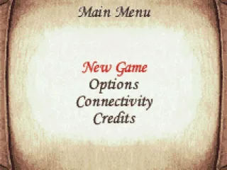 Main menu