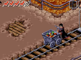 Pulling a trolley on a switch to keep it down