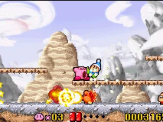 You could describe the Kirby platformers as