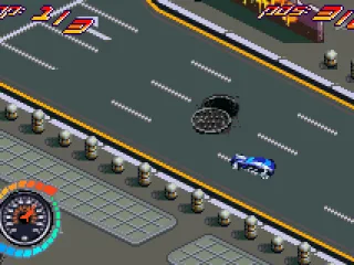 Trying my best not to hit the manhole...