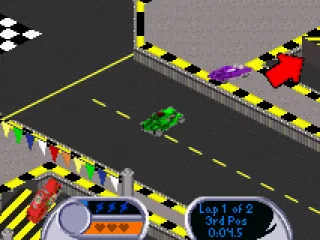 Using a slope as propulsion, the Hooligan makes a long jump successfully!