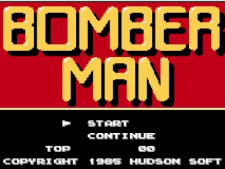 Bomberman: Start Screen