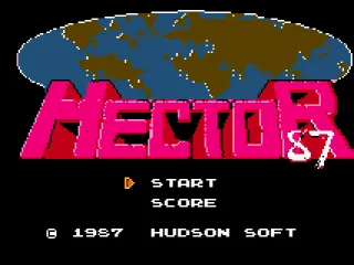 Hector '87: Start Screen