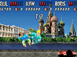 Flying kick. This game was not supervised by Vladimir Putin.
