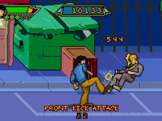 Kicked him in the air