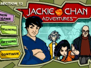 Main menu, where you can change some settings and continue a current adventure.