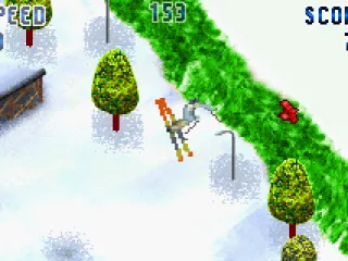 Leaping for a red thing.