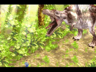 Now THAT is a big dinosaur... a mini-video clip shows the dinosaur coming onto your screen