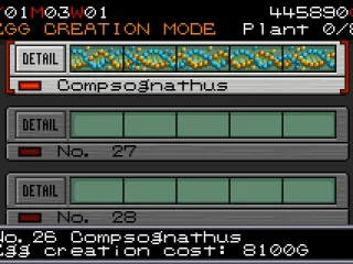 Once you have the full DNA sample, you can create eggs so that you will have dinosaurs in your park