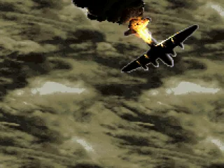 Opening movie of the plane crashing