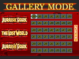 The gallery view has various bits of unlockable artwork.